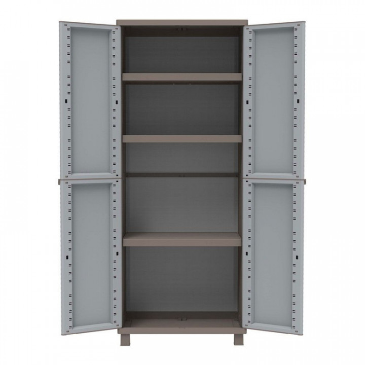 JRATTAN 369 ARMOIRE À BALAIS AVEC 3 ÉTAGÈRES