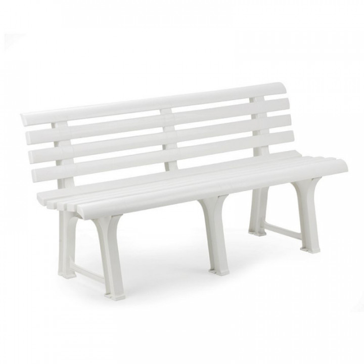 BANC DE JARDIN ORCHIDEA BLANC, 145 x 49 x 74 cm