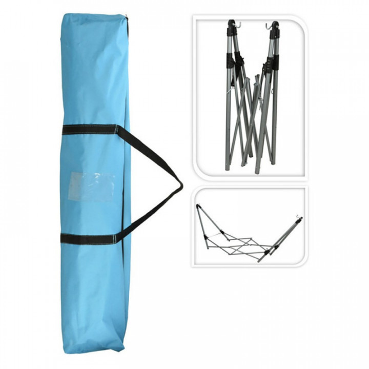 HAMAC PLIABLE AVEC SUPPORT 240 x 80 x 75 cm