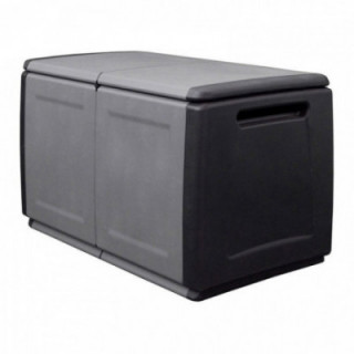 COFFRE EN POLYPROPYLÈNE 230 l, GRIS FONCÉ, 96 x 53 x 57 Ccm