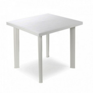 TABLE CARRÉE FIOCCO, BLANCHE, POUR USAGE EXTÉRIEUR, 80 x 75