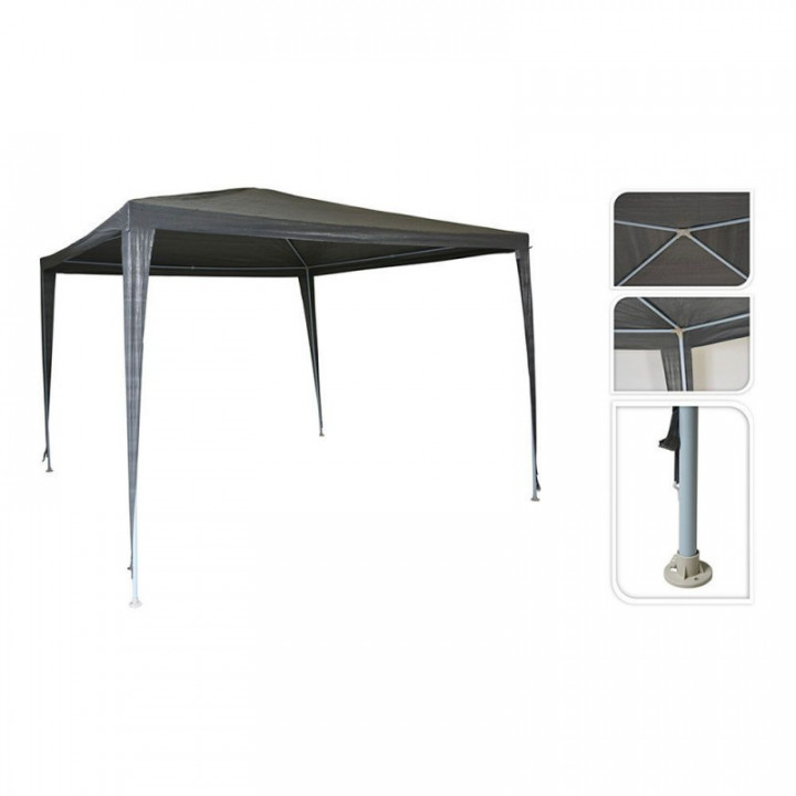 TENTE GRIS FONCÉ 3 x 3 x 2,45 m