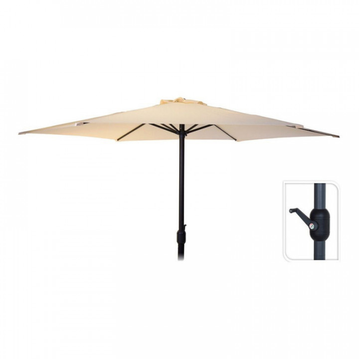 PARASOL DE JARDIN, CRÈME, Ø300 x 248 cm