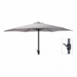 PARASOL DE JARDIN, GRIS CLAIR, Ø300 x 248 cm