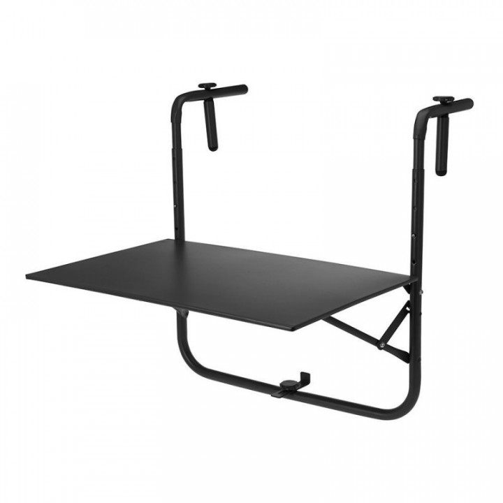 TABLE DE BALCON PLIANTE NOIRE 60 x 43 cm