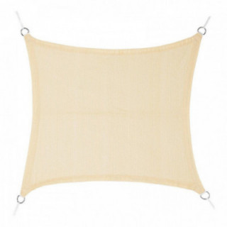 VOILE DE STORE CARRÉE EN BEIGE 5 x 5 m