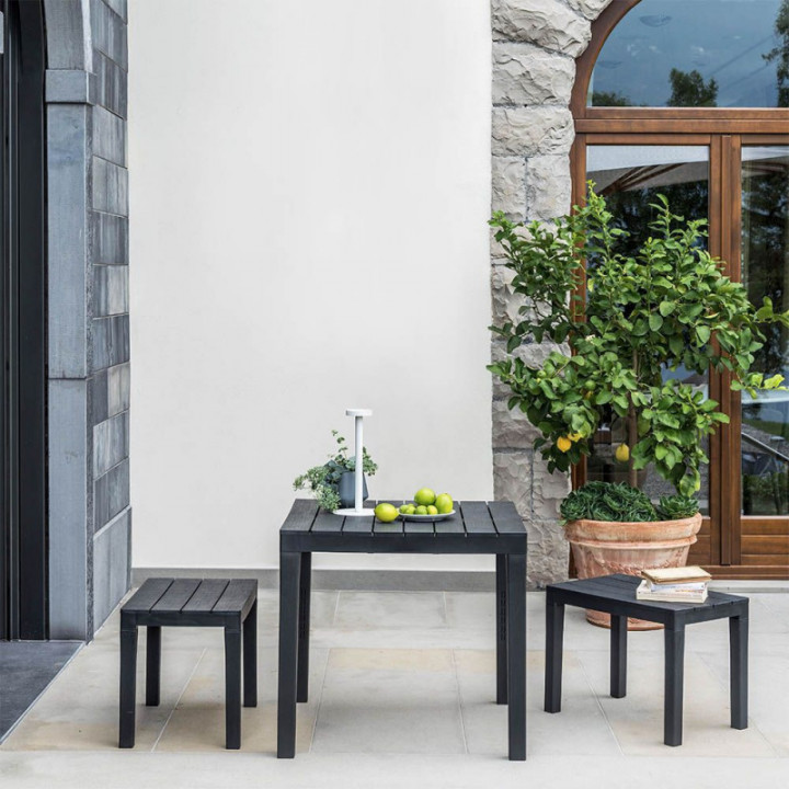 BANC D'EXTÉRIEUR BLANC, 38,5 x 60 x 45 cm