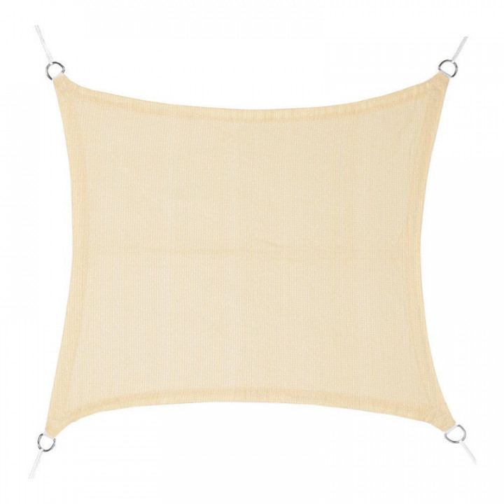 STORE VOILE CARRÉ EN BEIGE 3,6 x 3,6 m