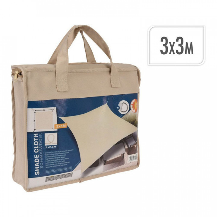 TISSU D'EXTÉRIEUR 3 x 3 m BEIGE
