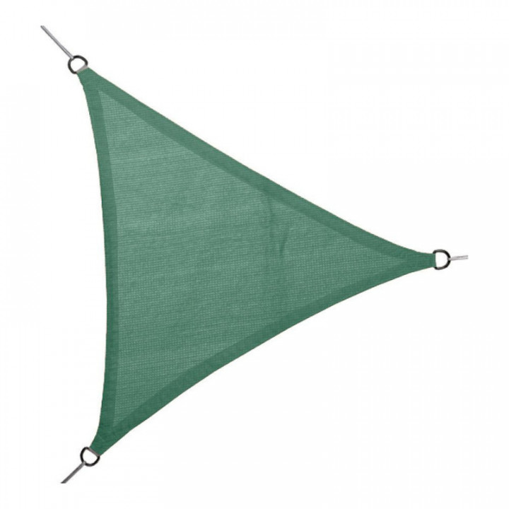 VOILE DE STORE TRIANGULAIRE EN  VERT 3,6 x 3,6 x 3,6 m