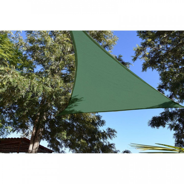 VOILE DE STORE TRIANGULAIRE EN  VERT 3,6 x 3,6 x 3,6 m