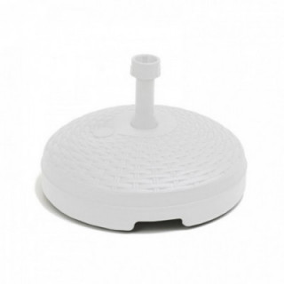 PIED DE PARASOL 20 L BLANC Ø45 x 15 cm