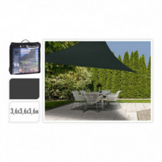 VOILE D'OMBRAGE TRIANGULAIRE, 3,60 x 3,60 x 3,60 m, GRIS FON