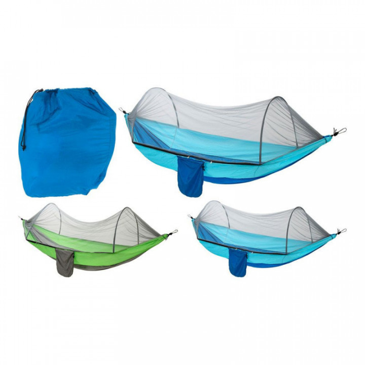 HAMAC DE VOYAGE EXTÉRIEUR AVEC MOUSTIQUAIRE, 140 x 260 cm, C