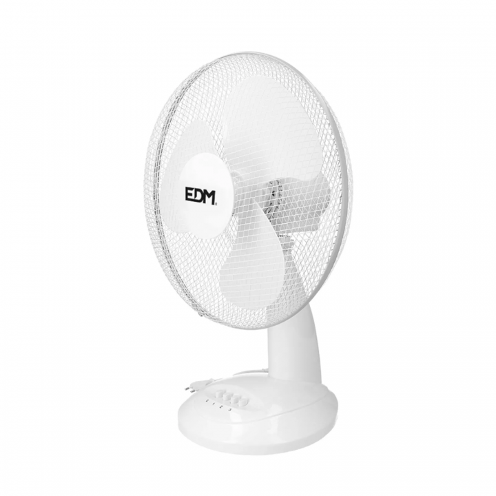VENTILATEUR DE TABLE BLANC: 35W, 53,4 dB, PALMES: Ø30 x 48 cm