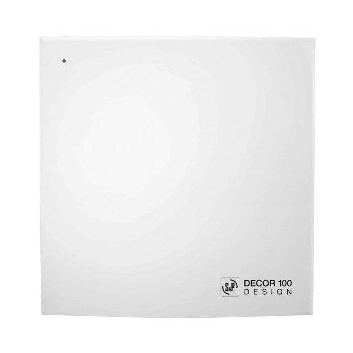 Aérateur extra-plat design, 80 m3/h, 10,7w, temporisation réglable, d100 mm - decor-100 cr design