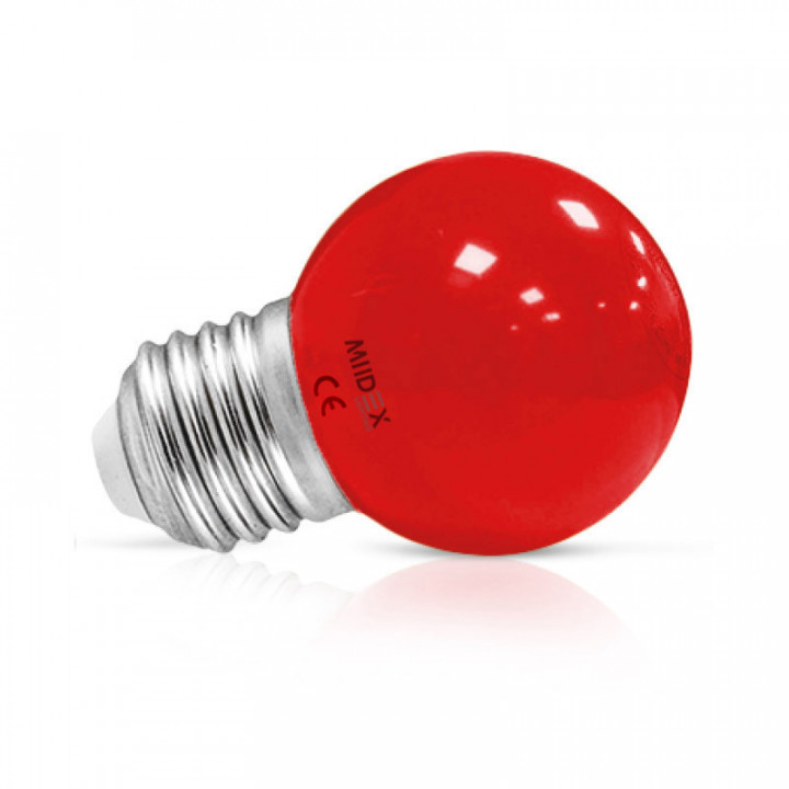 LED 1 W BULB E27 ROUGE BLI