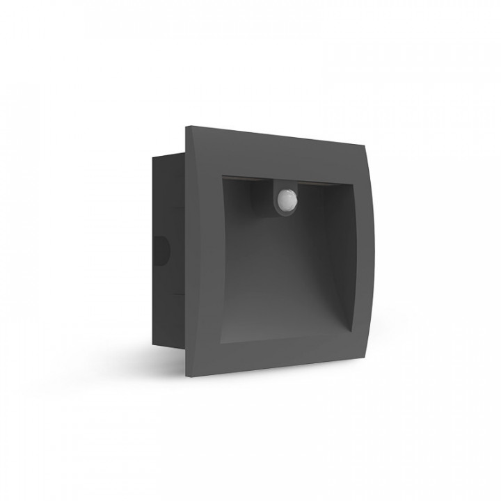 ENCASTRE MURAL 6W 140X140MM IR