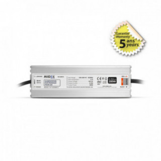 ALIM 24V DC LUMINEUX 200W IP67
