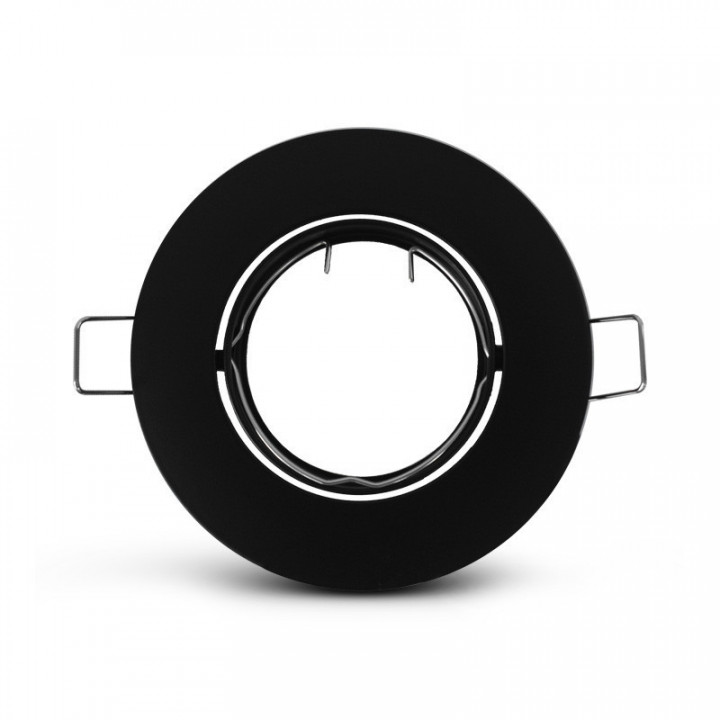 SUPPORT SPOT ROND NOIR 92 mm