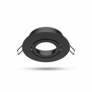 SUP SPOT ROND ALU NOIR 92 mm