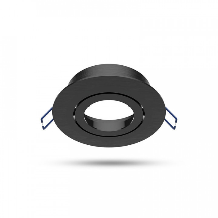 SUP SPOT ROND ALU NOIR 92 mm