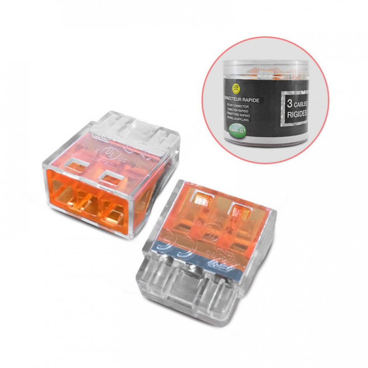 CON RAPIDE 3 FILS RIGIDE 100PC CON RAPIDE 3 FILS RIGIDE 100PC