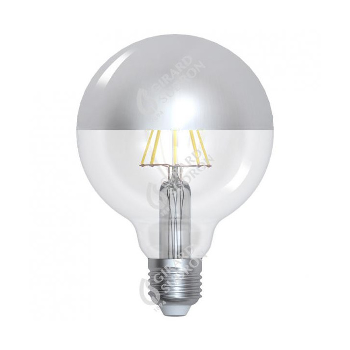 Ampoule LED argentée 8W E27