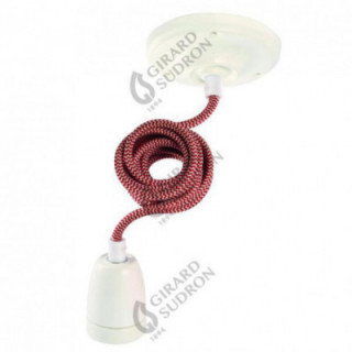 Suspension douille E27 blanche Suspension douille E27 blanche