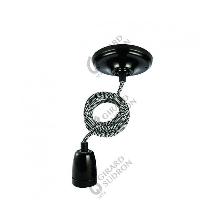 Suspension noire E27