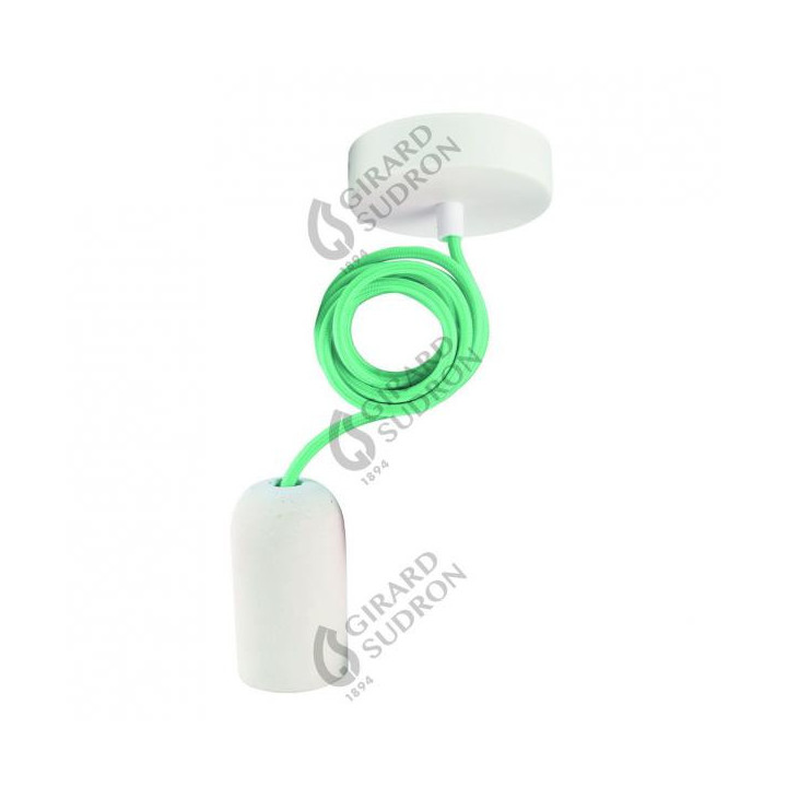 Suspension béton blanc