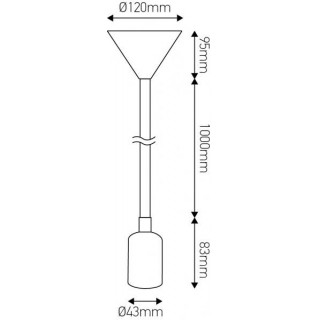 Suspension jaune en silicone