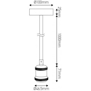 Suspension métal bronze