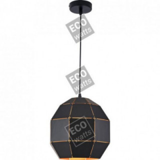 Suspension E27 Noire/Dore