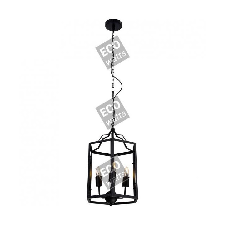 Suspension E14 noire x 3