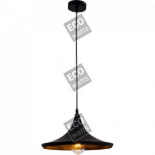 Suspension E27 Noire/Dore