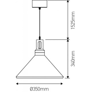 Suspension E27 Noire et Bois