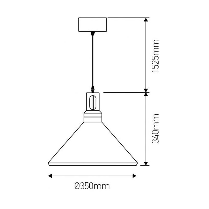 Suspension E27 Noire et Bois