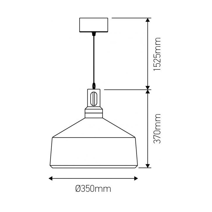 Suspension noire et bois clair