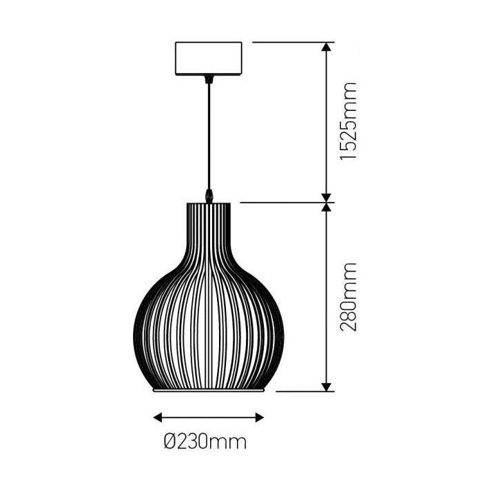 Suspension blanche 60W E27