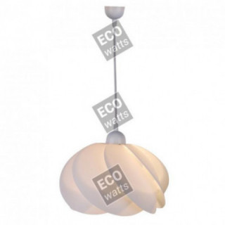 Suspension blanche en PVC E27