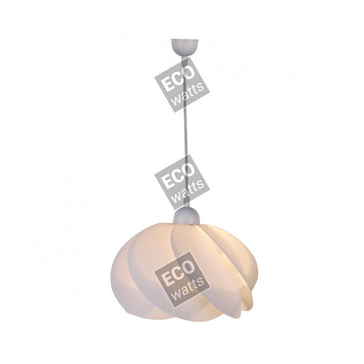 Suspension blanche en PVC E27