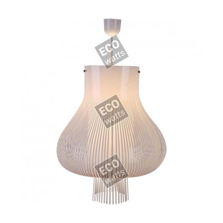 Suspension blanche en PVC E27