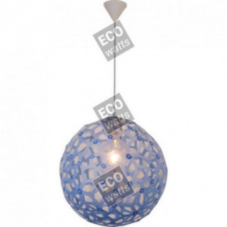 Suspension bleue en PVC E27