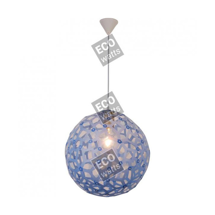 Suspension bleue en PVC E27