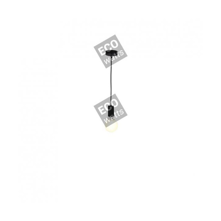 Suspension noire mate E27