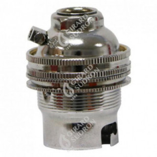 Douille B22 chromée Douille B22 chromée