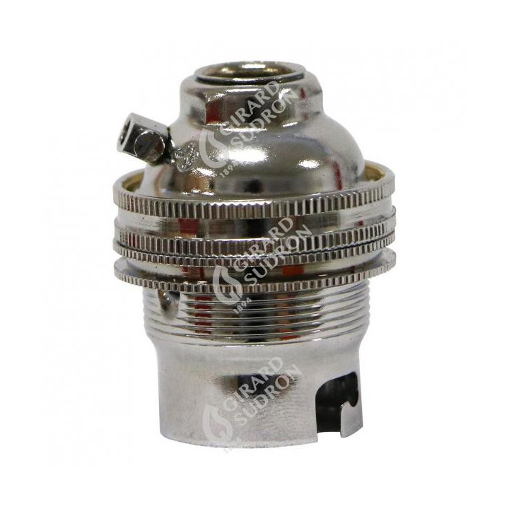 Douille B22 chromée Douille B22 chromée