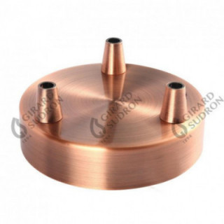 Lustre 3 lumières cuivre