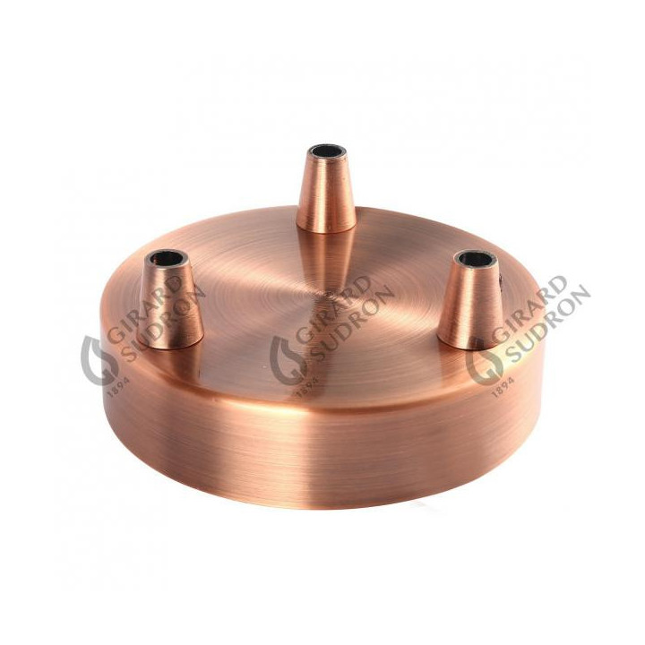 Lustre 3 lumières cuivre